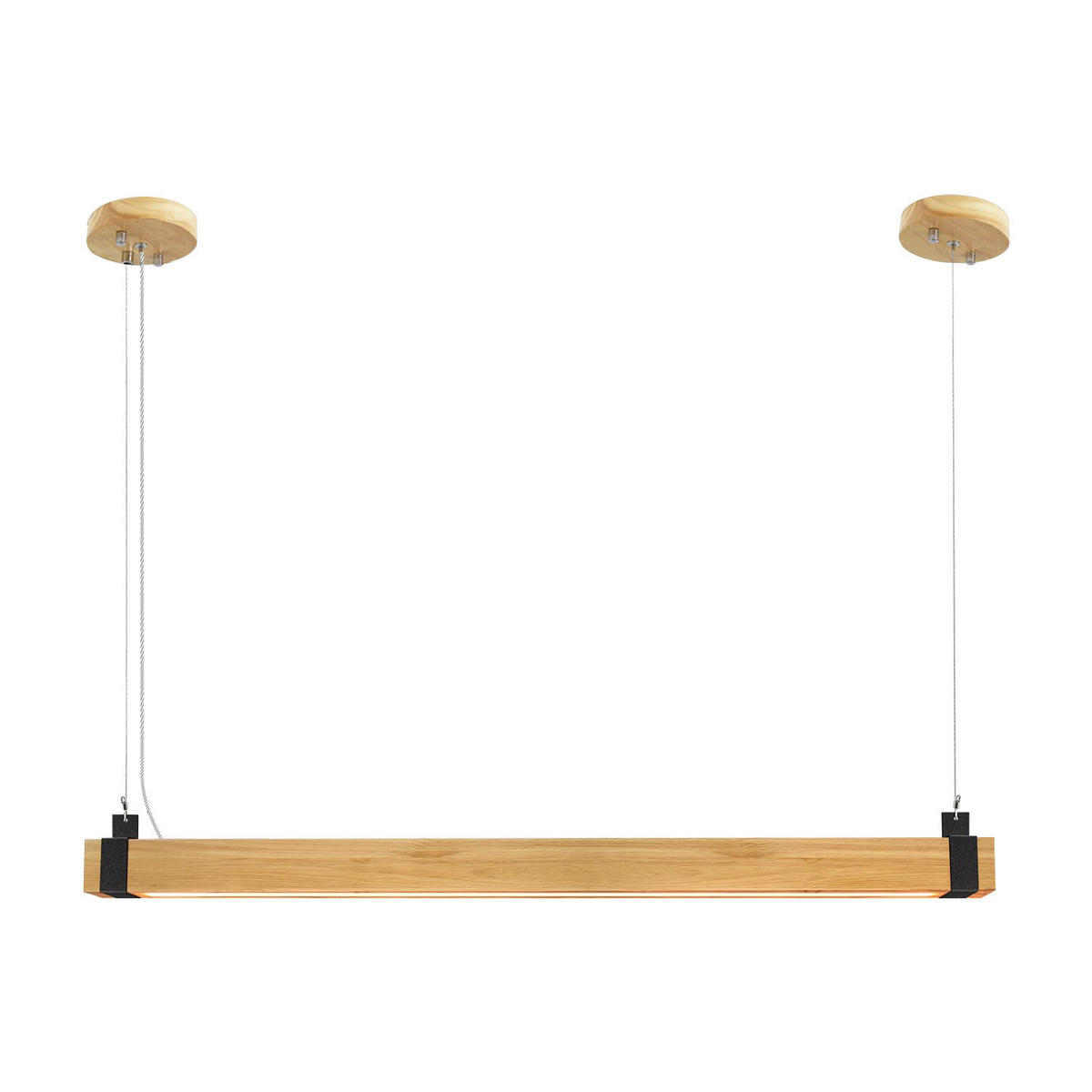 HÄNGELEUCHTE Valeska 100/12/150 cm - Braun, Holzwerkstoff (100/12/150cm) - Nettlife