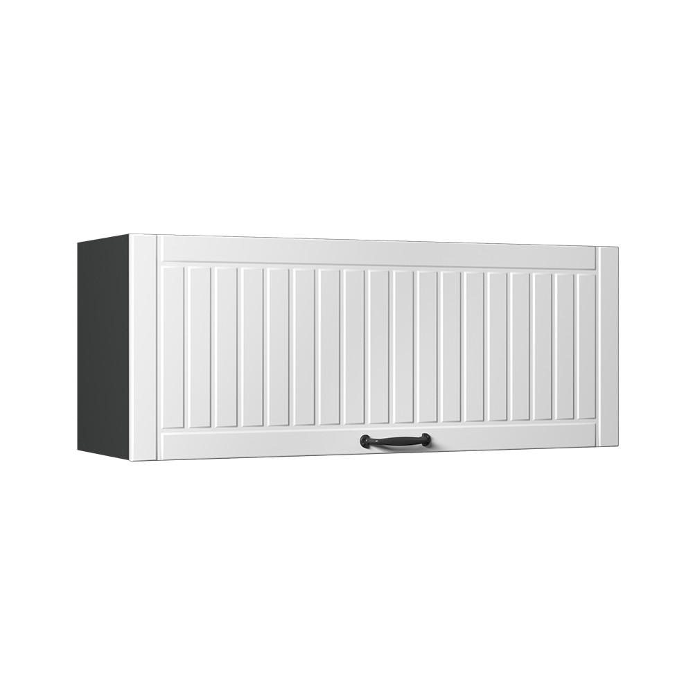 HÄNGESCHRANK Fame-Line, Weiß Landhaus/Anthrazit, 100 cm - Anthrazit/Weiß, Holzwerkstoff (100/40/34.1cm) - Vicco