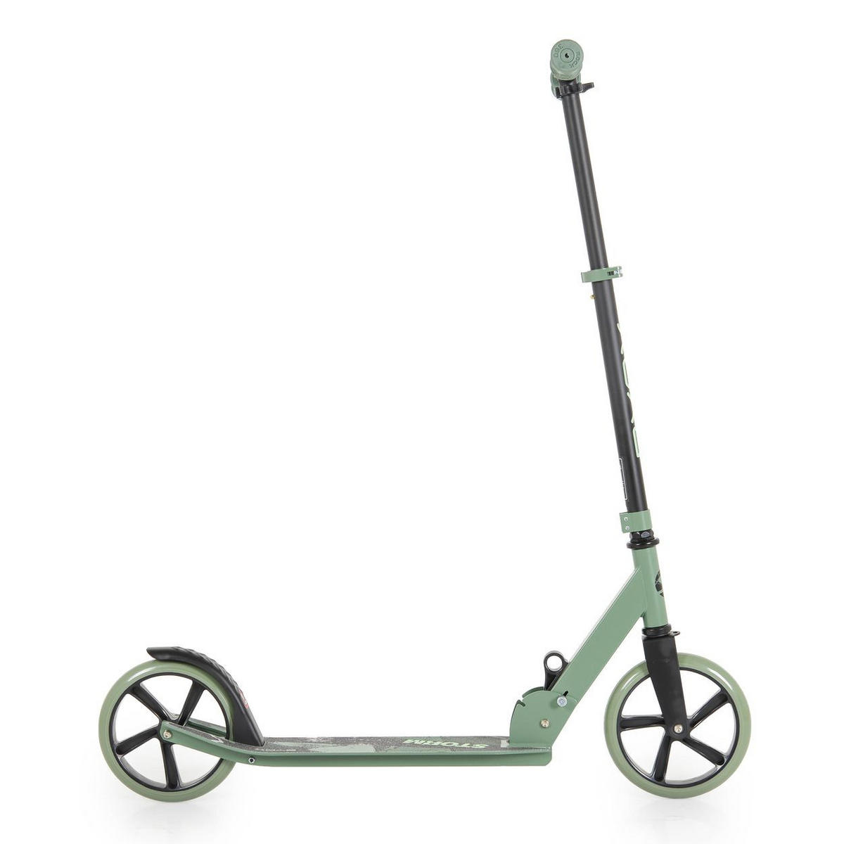 KINDERROLLER Storm hellgrün Höhe einstellbar, zusammenklappbar, PU Räder, ABEC-5 - Grün, Metall (75/20/70cm)