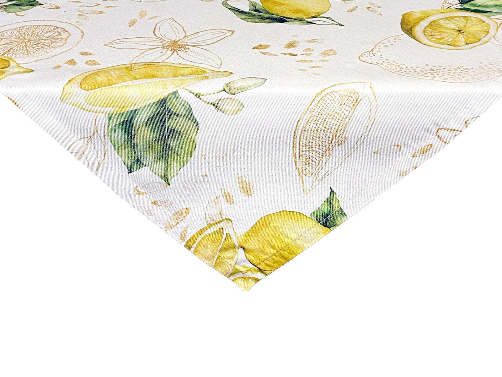 MITTELDECKE Italy Collection Zitronen 80/80 cm - Ecru/Gelb, Textil (80/80cm) - beties Heimtextil