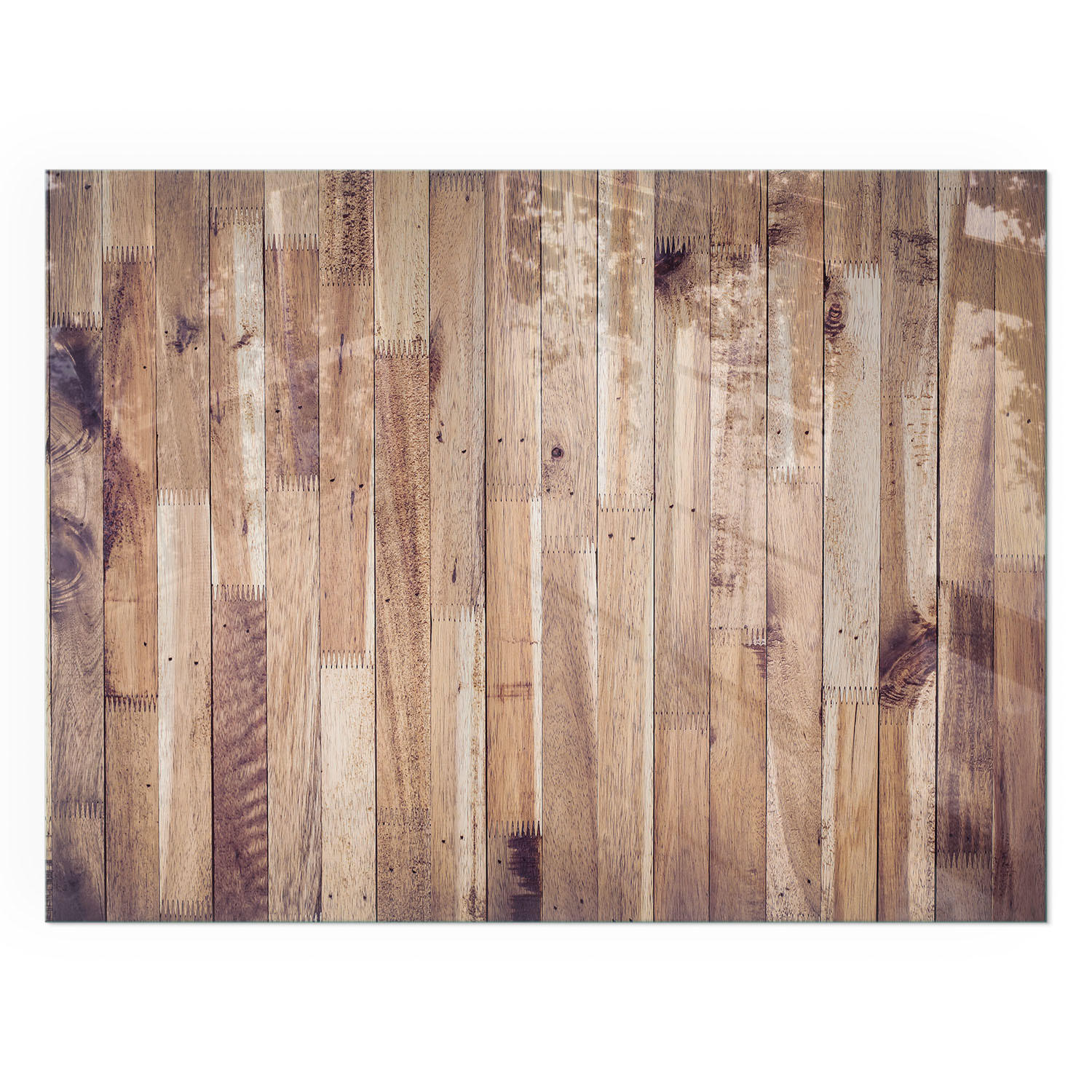 GLASPLATTE für Kamin 80x60 cm - Braun, Glas (80/60/0.4cm) - TULUP