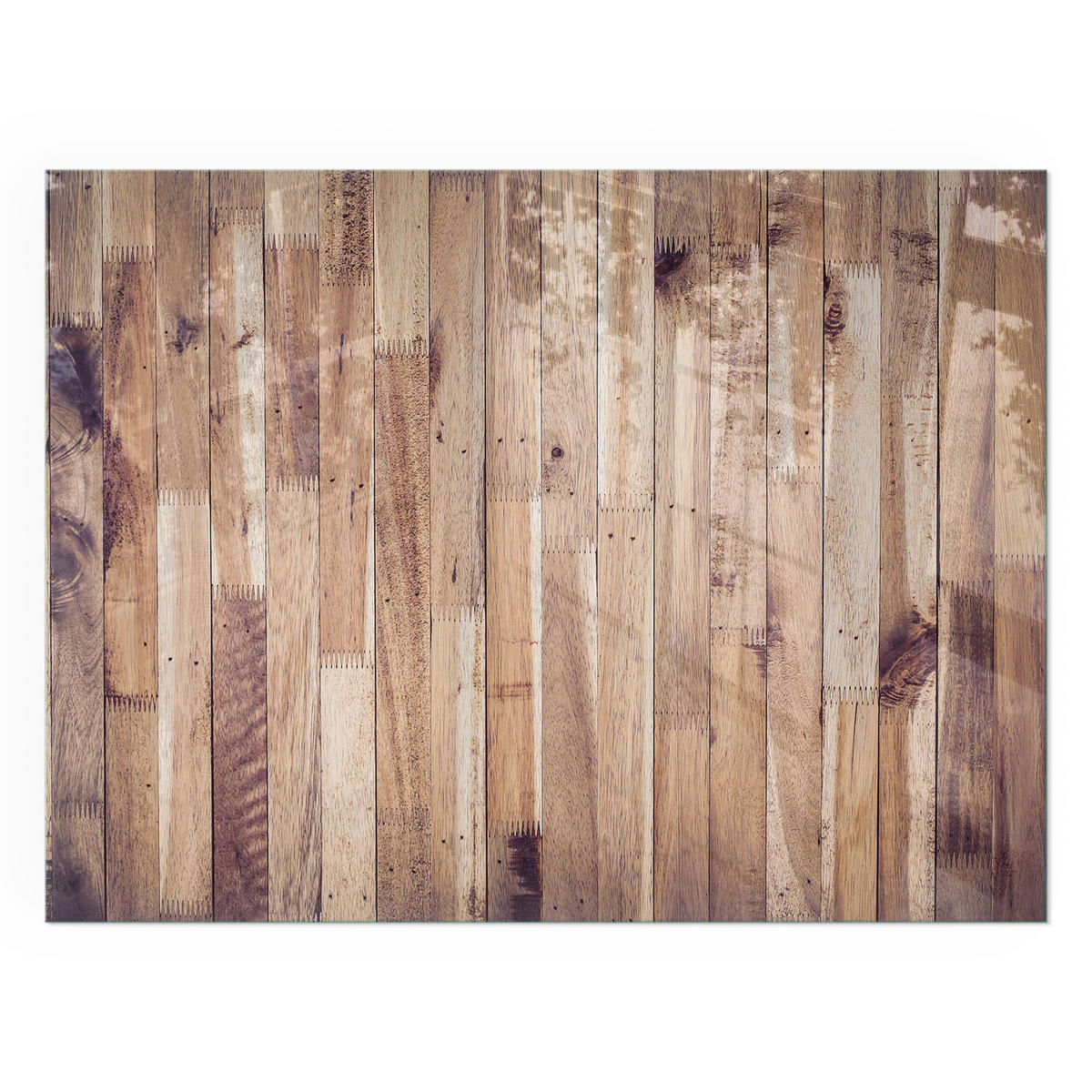 GLASPLATTE für Kamin 80x60 cm - Braun, Glas (80/60/0.4cm) - TULUP