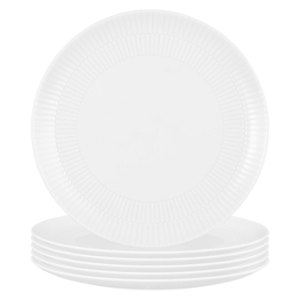 SPEISETELLER Amina Weiß ø 27,8 cm 6er Set - Weiß, Keramik (27.8cm) - Seltmann Weiden