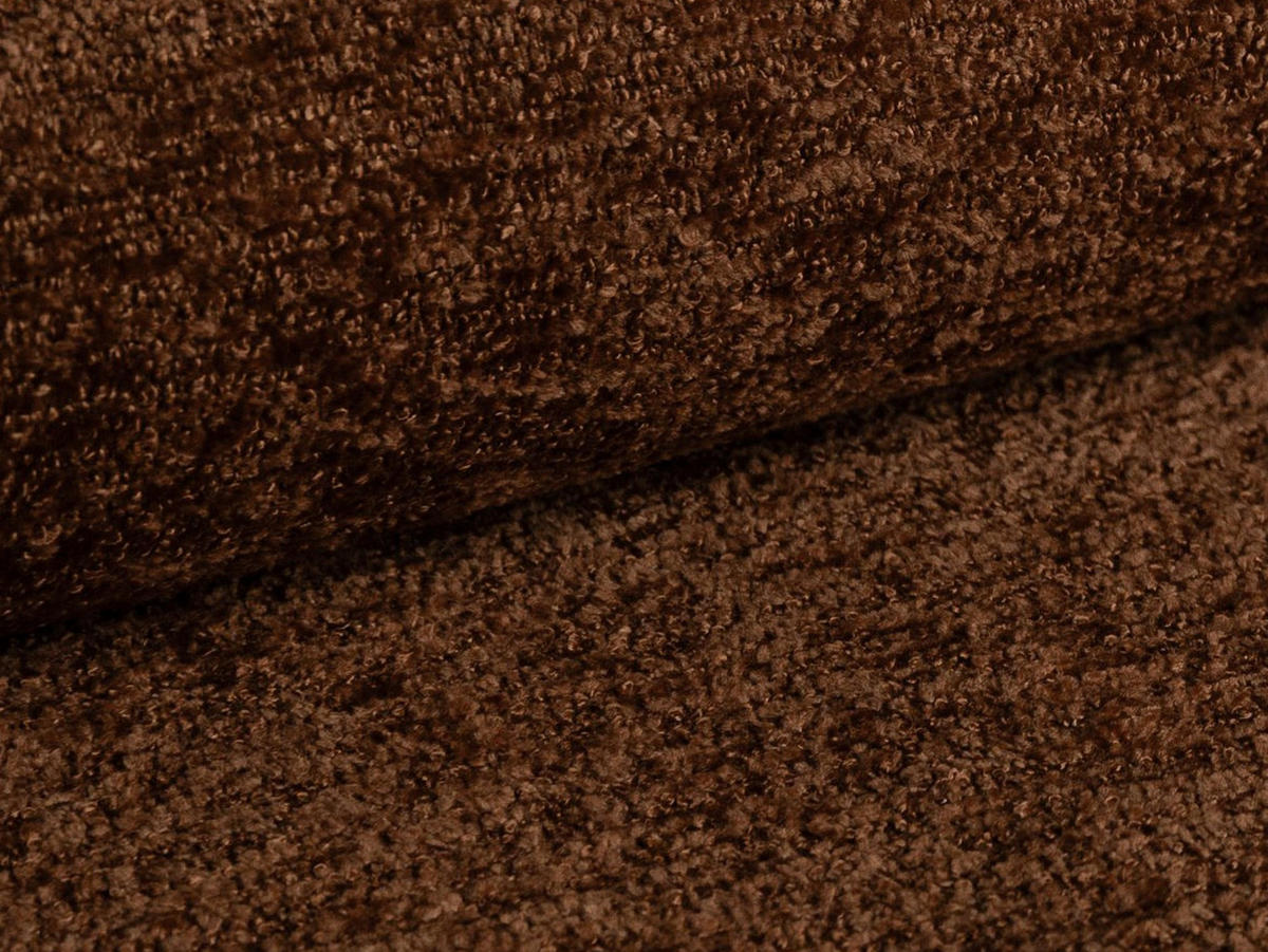 SESSEL Chenille Stoff Orange - Terra cotta/Schwarz, Holzwerkstoff/Textil (93/88/105cm) - Makamii