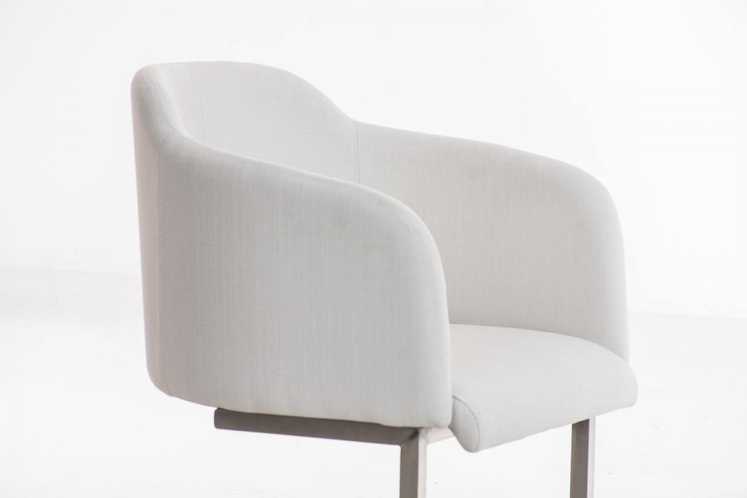 SCHWINGSTUHL Stoff Weiß - Weiß, Textil/Metall (62/80/46cm) - CLP