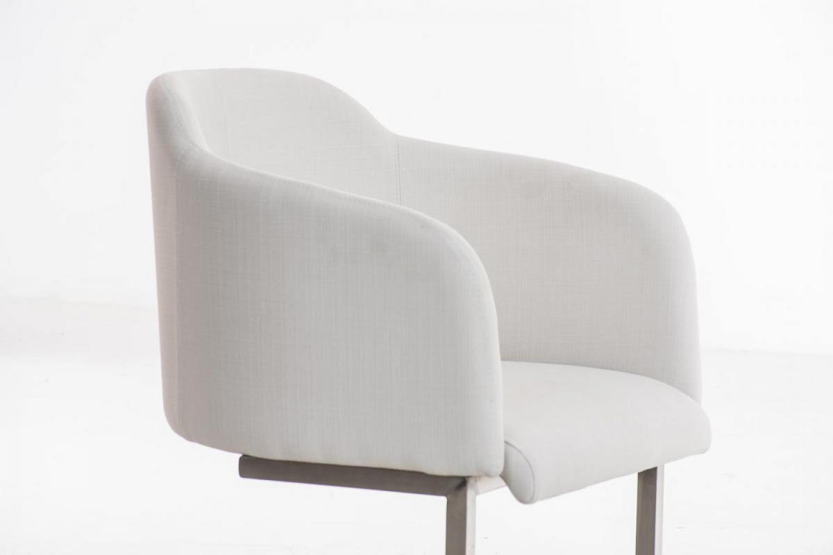 SCHWINGSTUHL Stoff Weiß - Weiß, Textil/Metall (62/80/46cm) - CLP