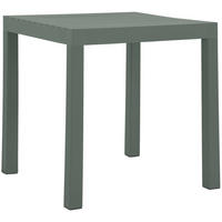 GARTENTISCH eckig 73/73/75 cm Kunststoff Oliv - Olivgrün, Kunststoff (73/73/75cm) - CLP