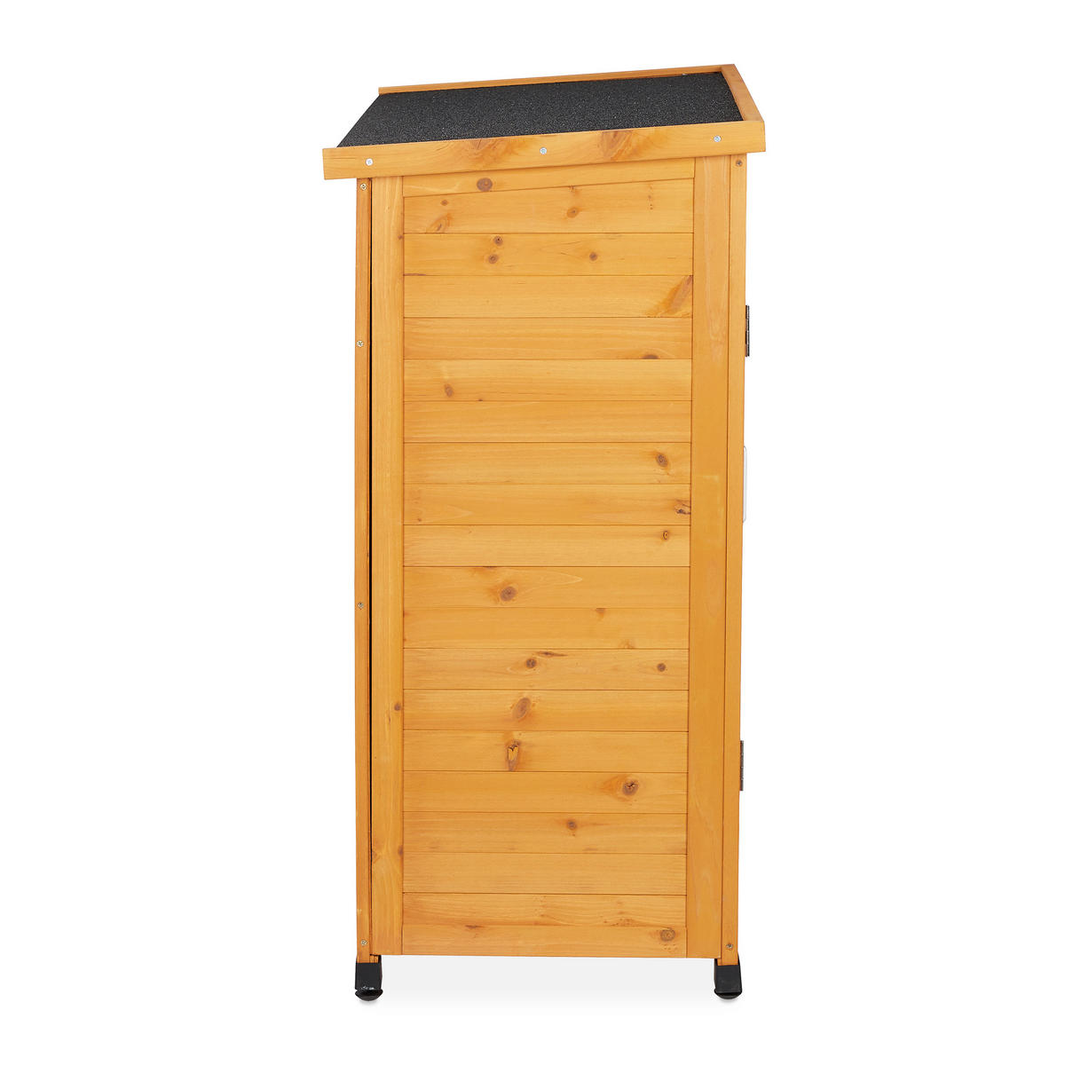 GARTENSCHRANK - Hellbraun, Holz/Metall (86.5/97/47cm) - Relaxdays