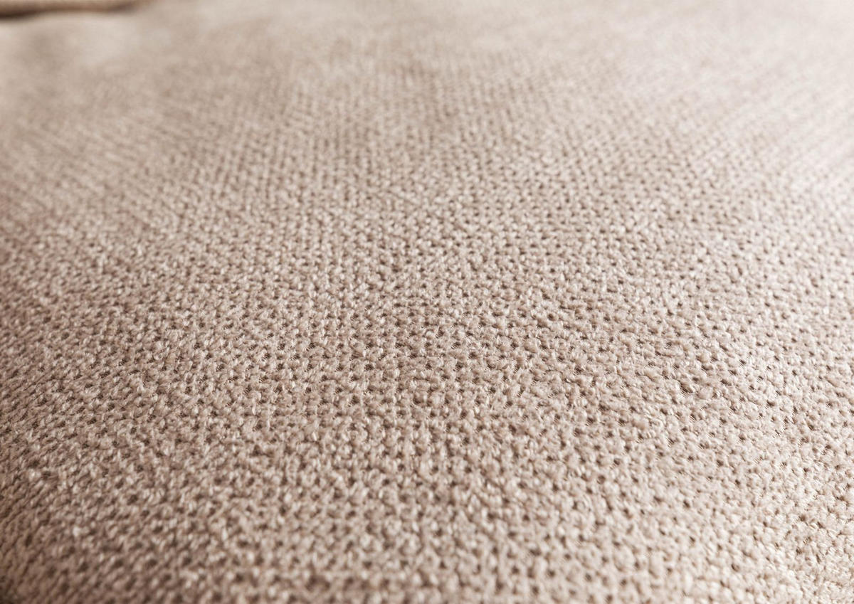 HUSSENSOFA 3-Sitzer 236x138x76 beige KINGSTON - Beige, Textil (236/76/138cm) - Massivmoebel24