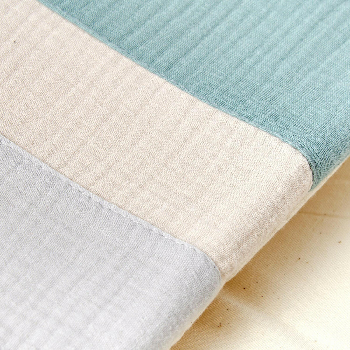 KRABBELDECKE Musselin Mint - Mintgrün, Textil (100/100cm) - nordic coast company