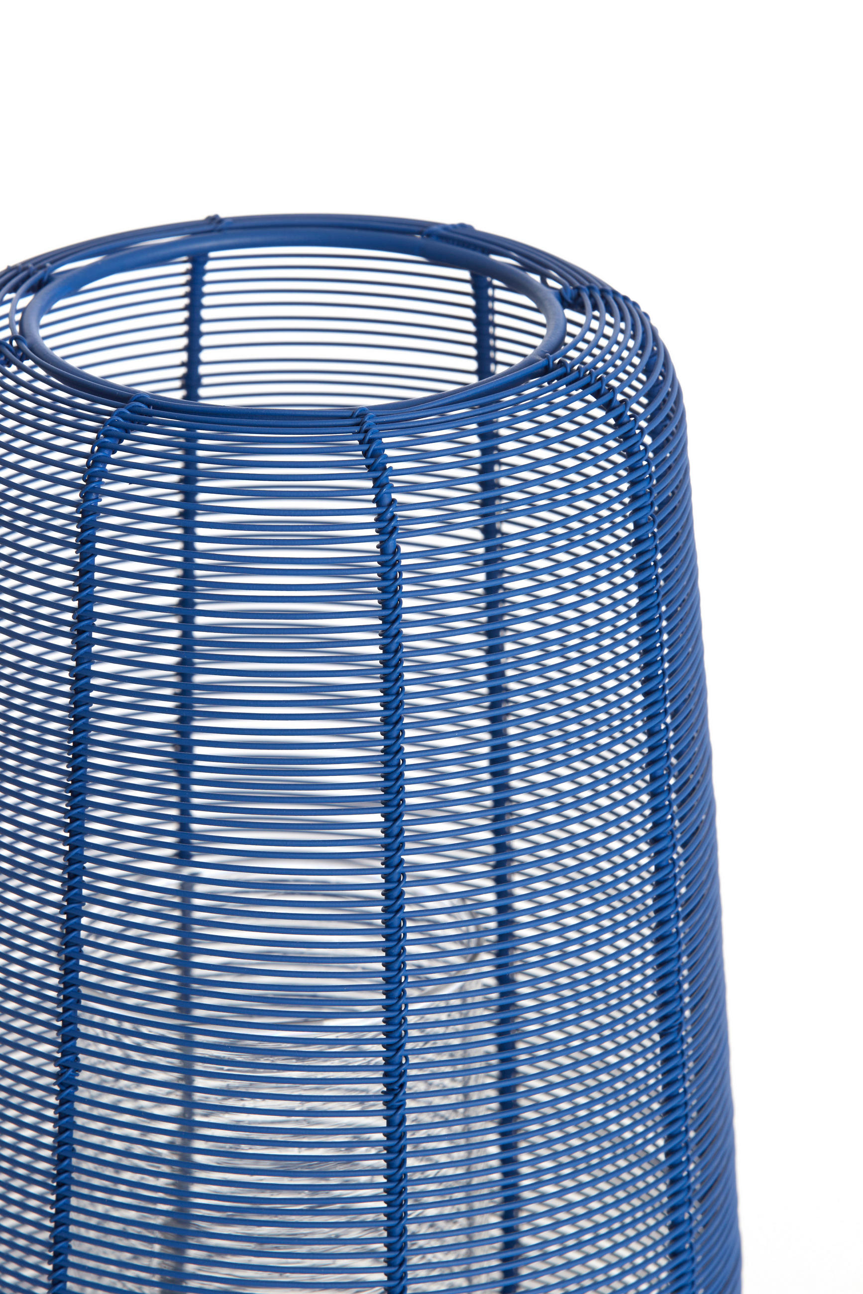 WINDLICHT Adeta Blau Ø19,5/30 cm - Blau, Metall (19.5/30/19.5cm) - Light & Living