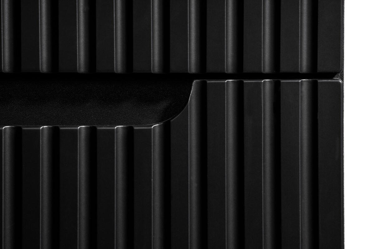 BADMÖBEL-SET 5 Teile - Nova Black N BM59 in Schwarz/ Evoke Eiche - Schwarz/Eiche Artisan, Holz (80/140/40cm)