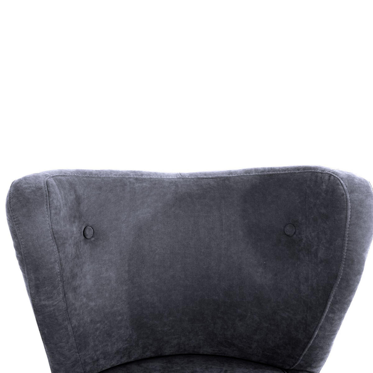 SESSEL Kathy Bezug Veloursstoff Buche natur / anthrazit - Anthrazit, Kunststoff (70/86/69cm) - 58aufmkessel