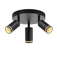 STRAHLER Feier 3-flammig 20/20/17 cm - Schwarz, Metall (20/20/17cm) - ZMH