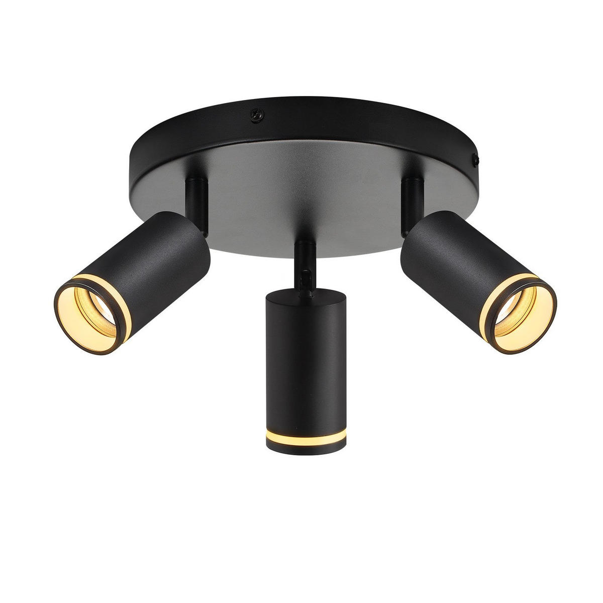 STRAHLER Feier 3-flammig 20/20/17 cm - Schwarz, Metall (20/20/17cm) - ZMH