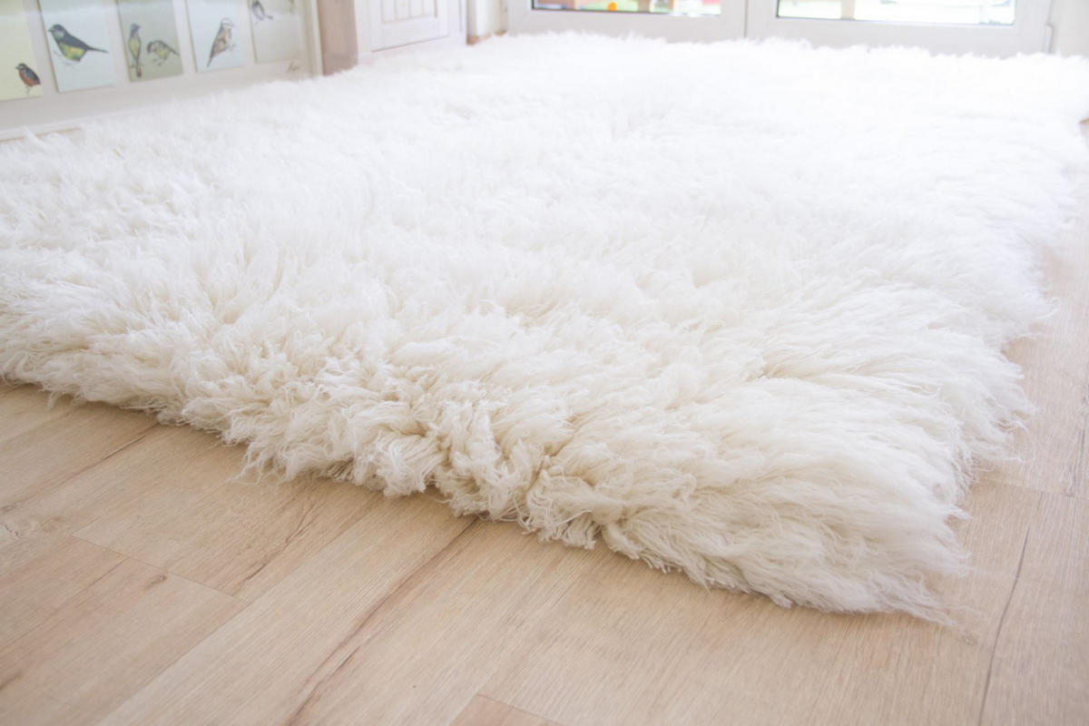 WOLLTEPPICH 120/180 cm Flokati 4000 - Naturfarben, Naturmaterialien (120/180cm) - Steffensmeier