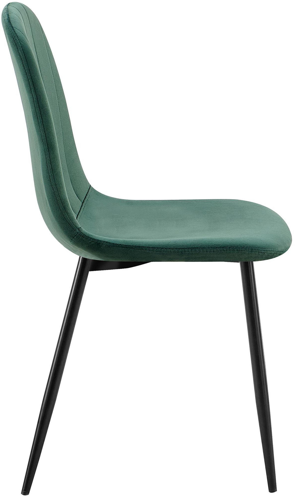 STUHL Metall grün - Schwarz/Grün, Textil/Metall (45/88/54cm) - CLP