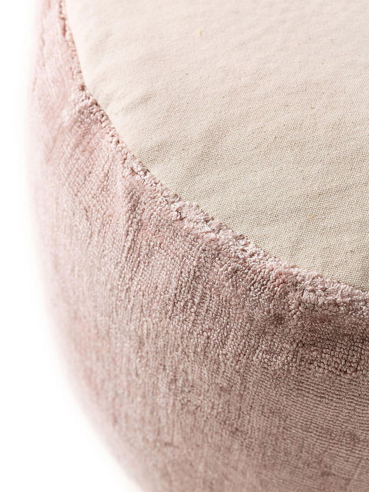 POUF Nova Rosa 55x55x30 cm - Pink, Textil (55/30/55cm) - KUNSTLOFT