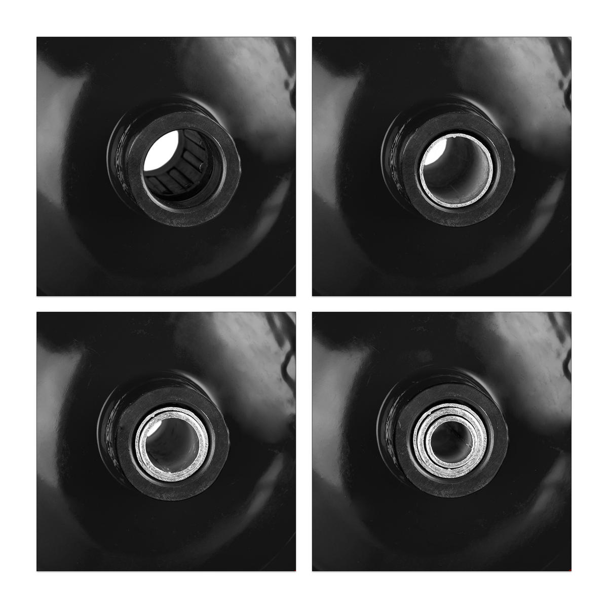 SCHUBKARRENRAD - Schwarz, Kunststoff/Metall (39/39/9cm) - Relaxdays