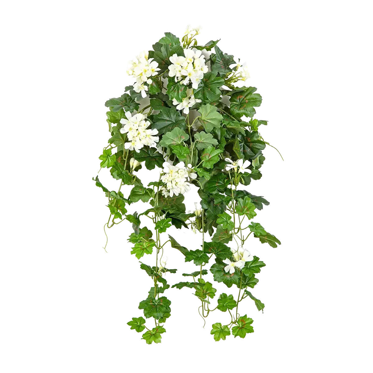 KUNSTPFLANZE Künstliche Hänge-Geranie - Ali 72 cm - Grün, Kunststoff (72cm) - aplanta