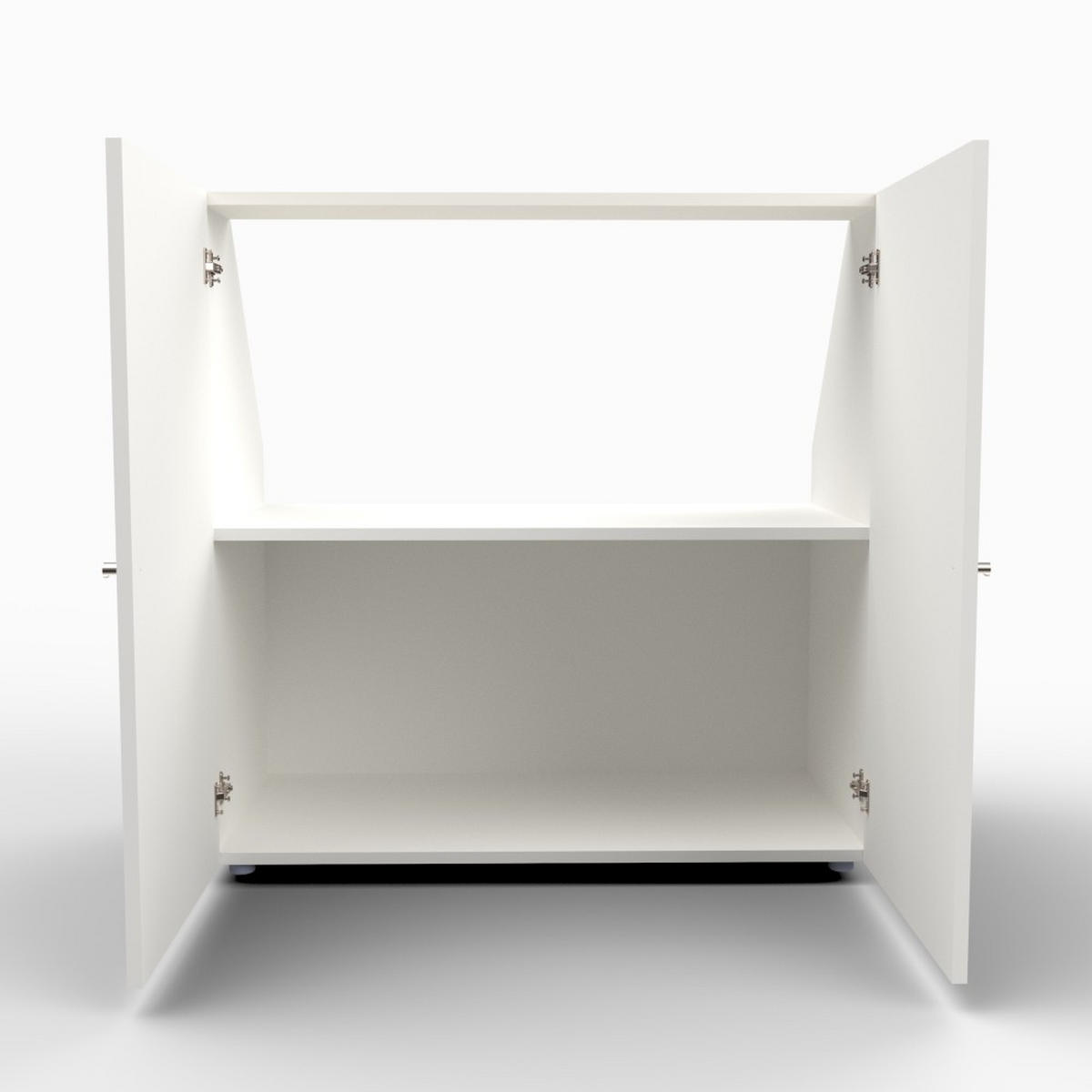 DACHSCHRÄGENSCHRANK CALI/ 100/100/51.8 cm - Weiß - Weiß, Holzwerkstoff (51.8/100/100cm) - Weber Industries