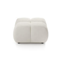 POLSTERHOCKER CORSO Modern Sitzhocker, Fußhocker Creme - Creme, Holzwerkstoff/Kunststoff (72/43.5/72cm) - MASSENO