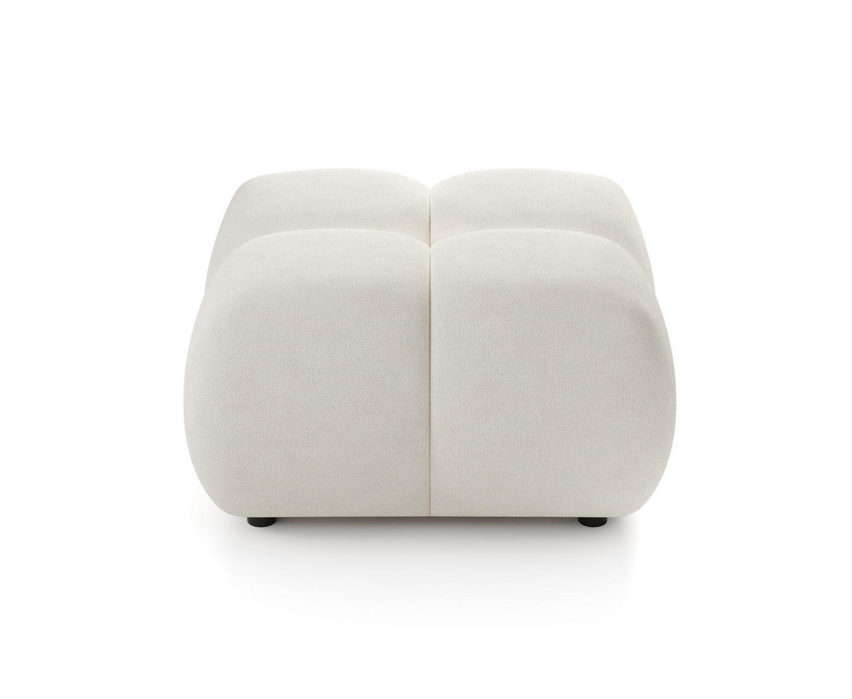 POLSTERHOCKER CORSO Modern Sitzhocker, Fußhocker Creme - Creme, Holzwerkstoff/Kunststoff (72/43.5/72cm) - MASSENO