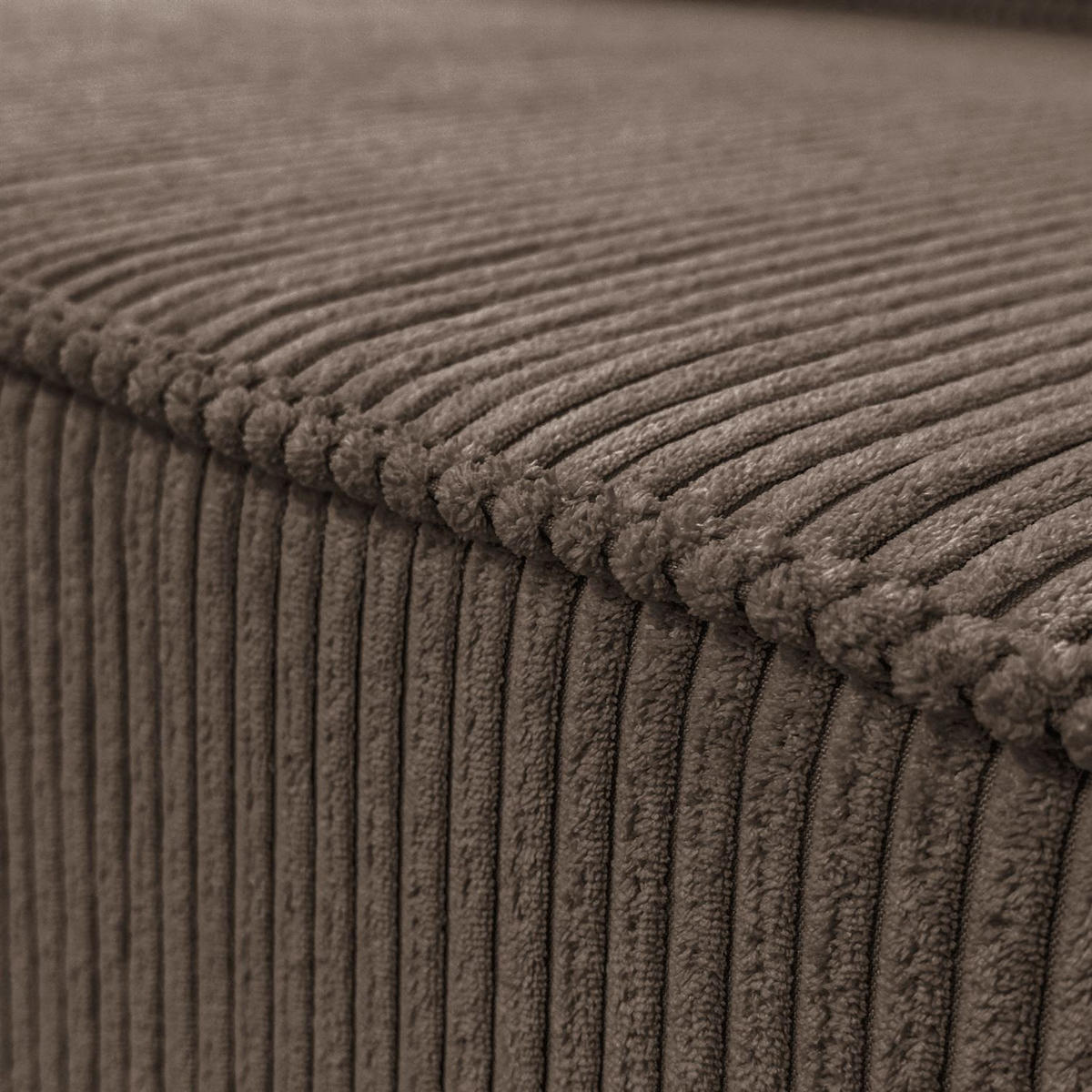 GEPOLSTERTES Ecksofa CARLOS L, Poso 06 - Braun, Textil (247/143cm) - Lookway