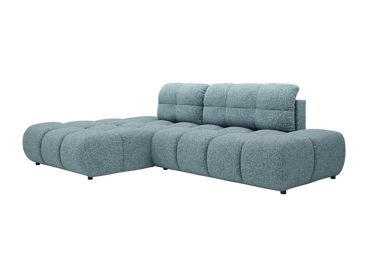 SCHLAFSOFA - 5 Personen - stoff - blau Jocima - Blau, Kunststoff/Textil (292/96/193cm) - Vente-Unique