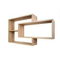 SCHWEBEREGAL KARO Natur - Naturfarben, Holzwerkstoff (20/59/104cm) - Mein-Regal