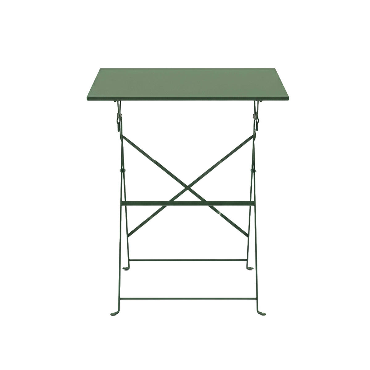 GARTENTISCH , klappbar, Kaktusgrünen - Grün, Metall (60/60/71cm) - Oviala