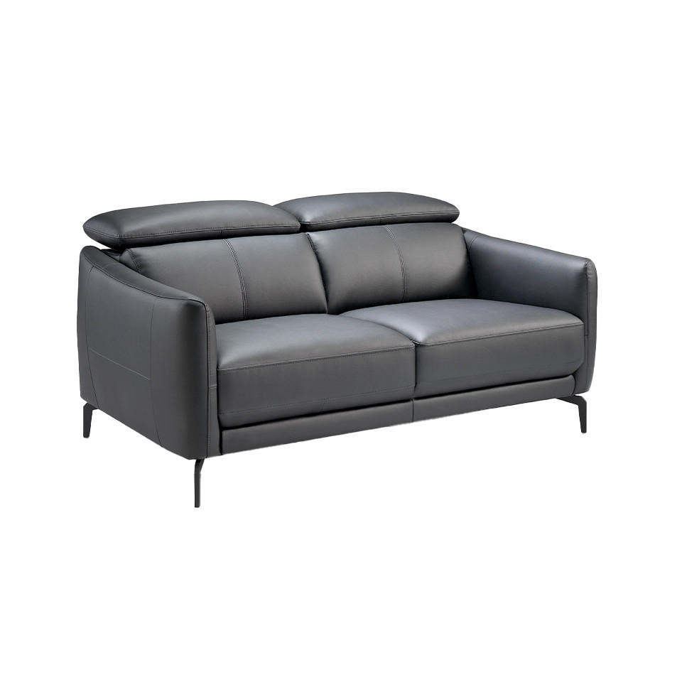 SOFA 2-SITZER Schwarz 157/100/94 cm - Schwarz, Leder (157/94/100cm) - ANGEL CERDA