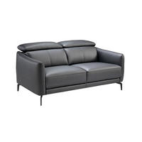 SOFA 2-SITZER Schwarz 157/100/94 cm - Schwarz, Leder (157/94/100cm) - ANGEL CERDA