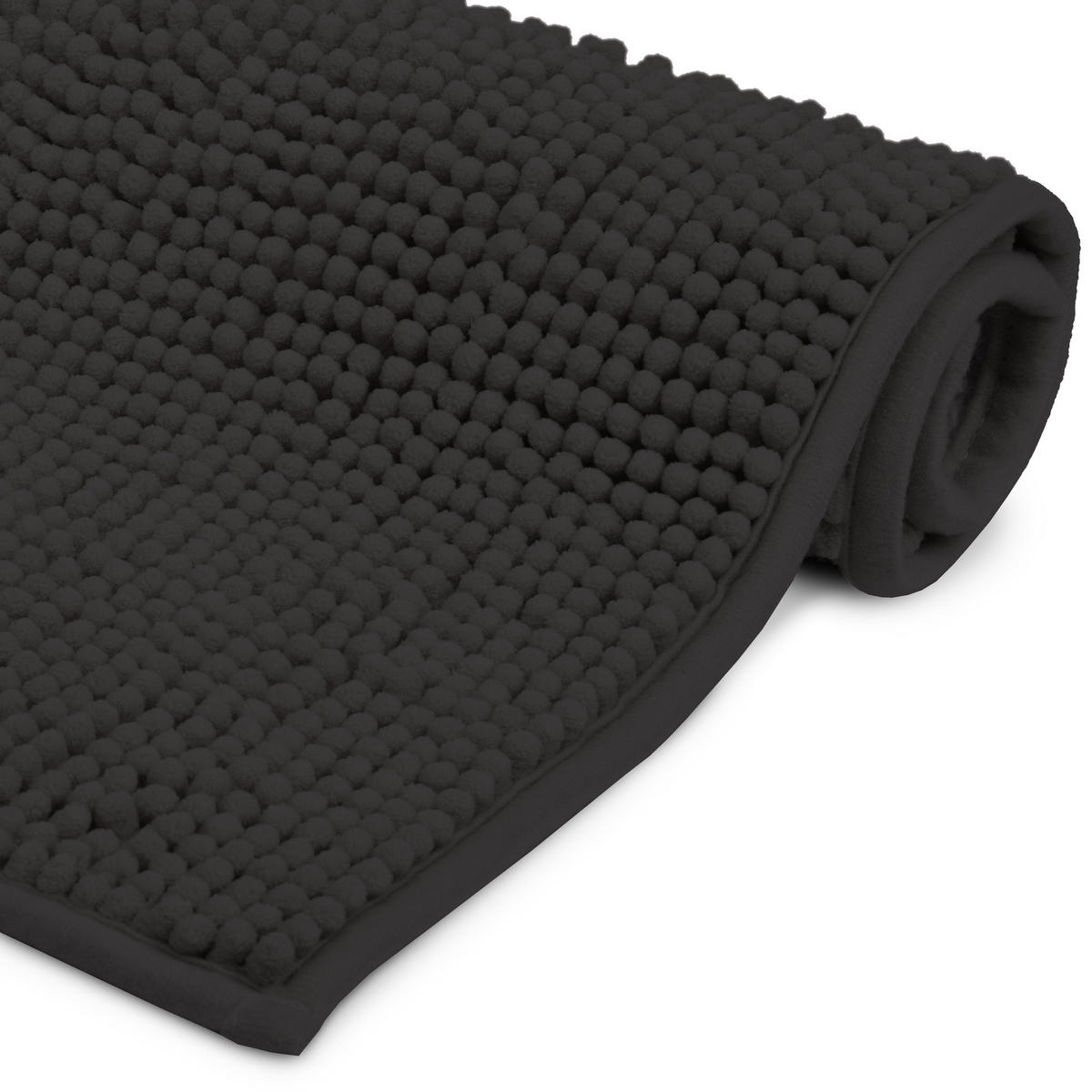 VORLEGER MATTE BeauMare WR 70/100cm Schwarz - Schwarz, Textil (70/100cm) - Beautissu 