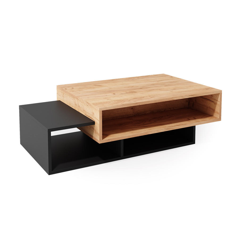 COUCHTISCH Bari Anthrazit 105 x 60 cm - Anthrazit, Holzwerkstoff (60/105/32cm) - Vicco