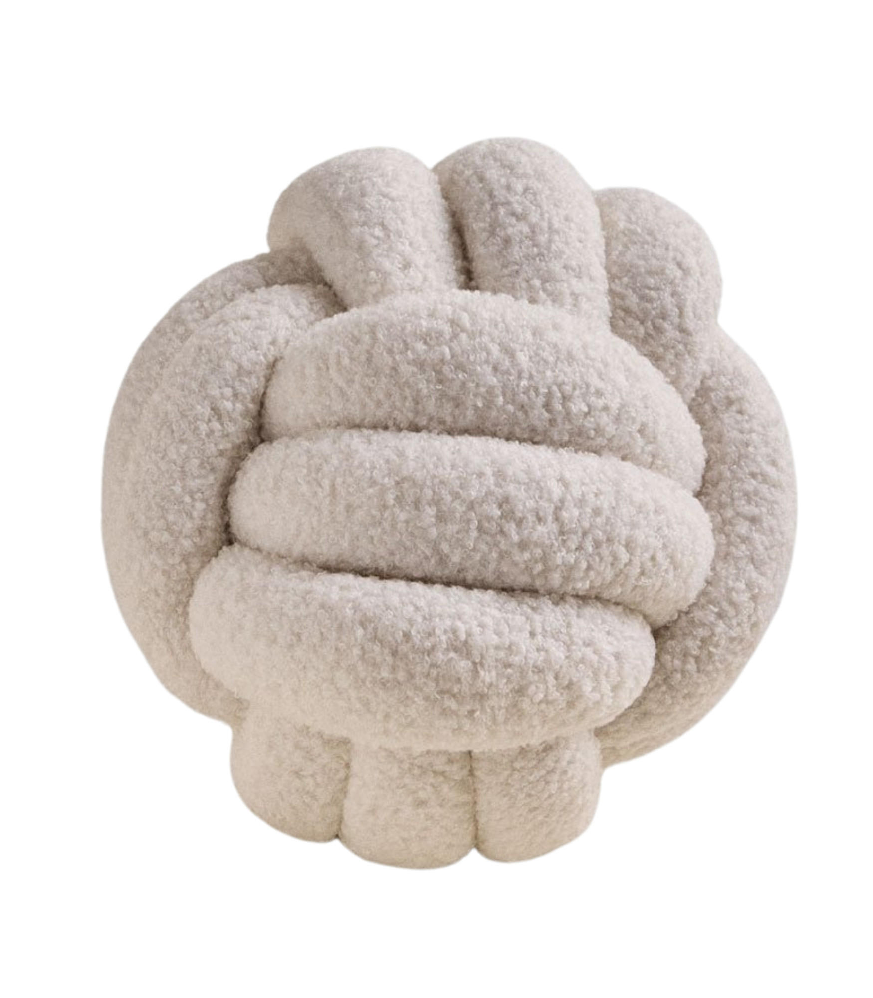 ZIERKISSEN Soft. Ball. Beige - Beige, Textil (25/25cm) - SOWL