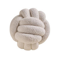 ZIERKISSEN Soft. Ball. Beige - Beige, Textil (25/25cm) - SOWL