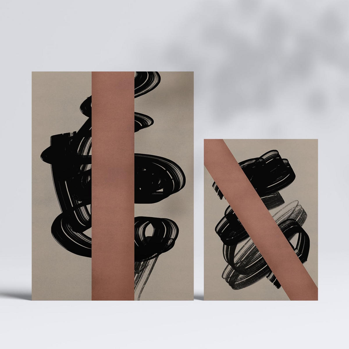 POSTER Set Mit 6 Utopisches Handwerk In Form Abstracts Ästhetische Dekorative Gemälde Für Ihr Wohnzimmer, Schlafzimmer, Zuhause A3 & A4 Rahmenlos - Klar, Papier (29/3cm) - Nacnic