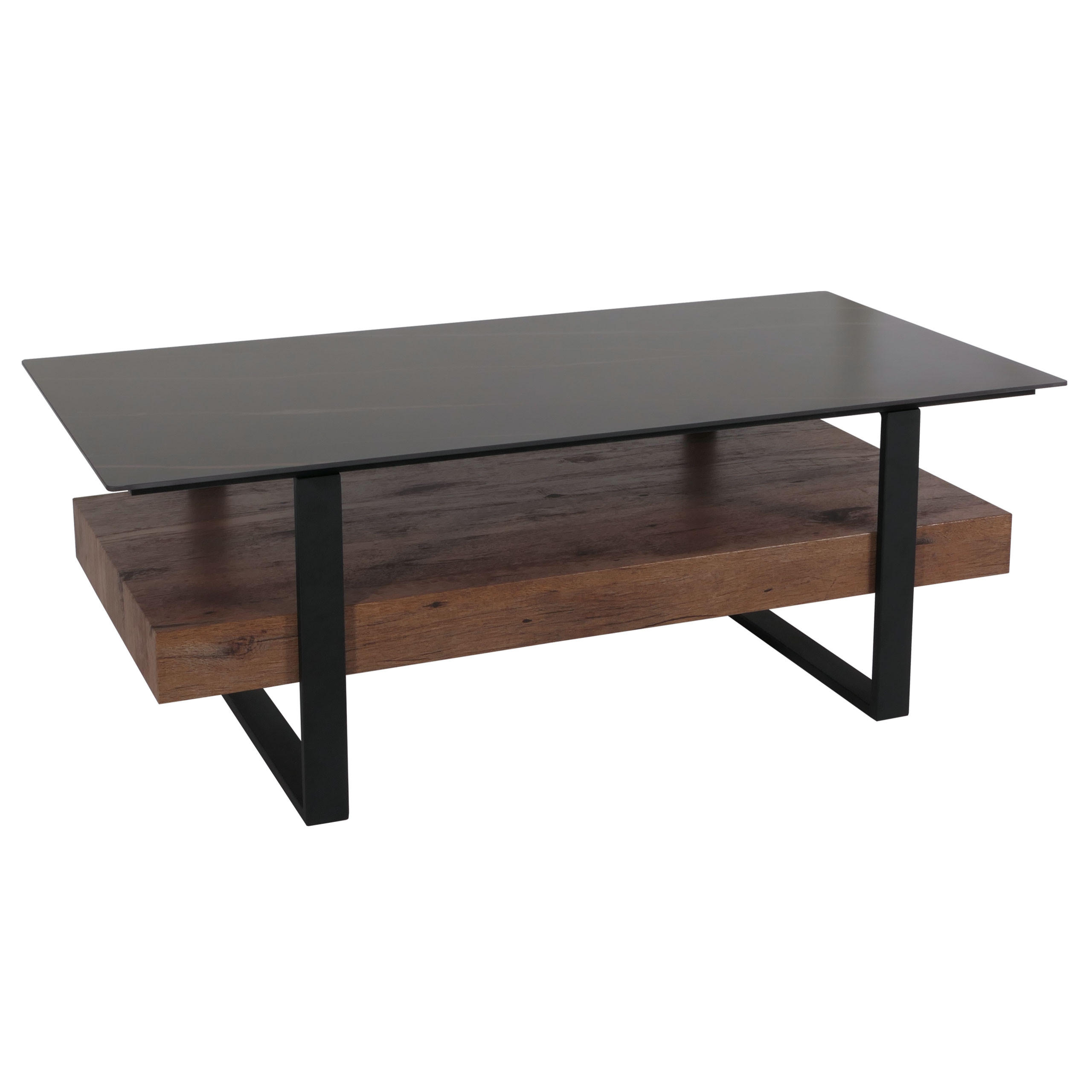 COUCHTISCH rechteck Schwarz - Schwarz, Holz (60/120/43cm) - MCW