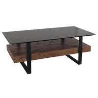 COUCHTISCH rechteck Schwarz - Schwarz, Holz (60/120/43cm) - MCW