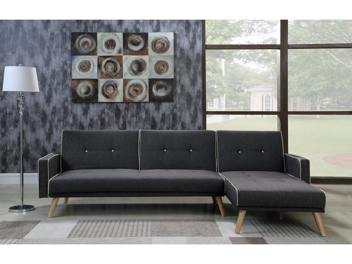 ECKSOFA jules Grau - Grau, Textil (148/275cm) - Habitat Garten