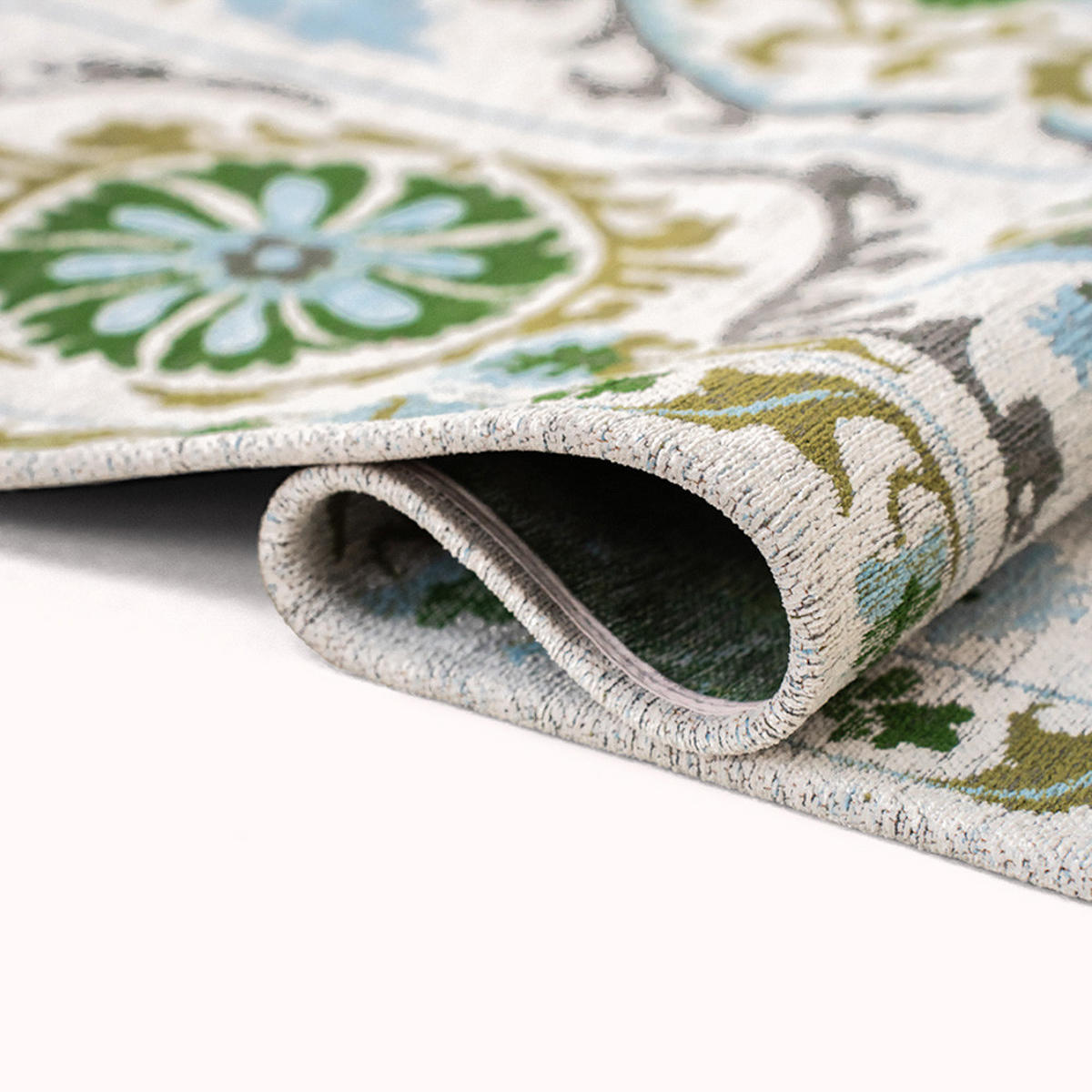 TEPPICH Slavia Antiquarian Suzani 240/340 cm - Weiß, Naturmaterialien/Textil (240/340cm) - Louis De Poortere