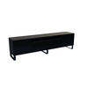 LOWBOARD CIRA-S - 200 x 53 x 41 cm - Schwarz, Holzwerkstoff (200/53/41cm) - ALTDECOR
