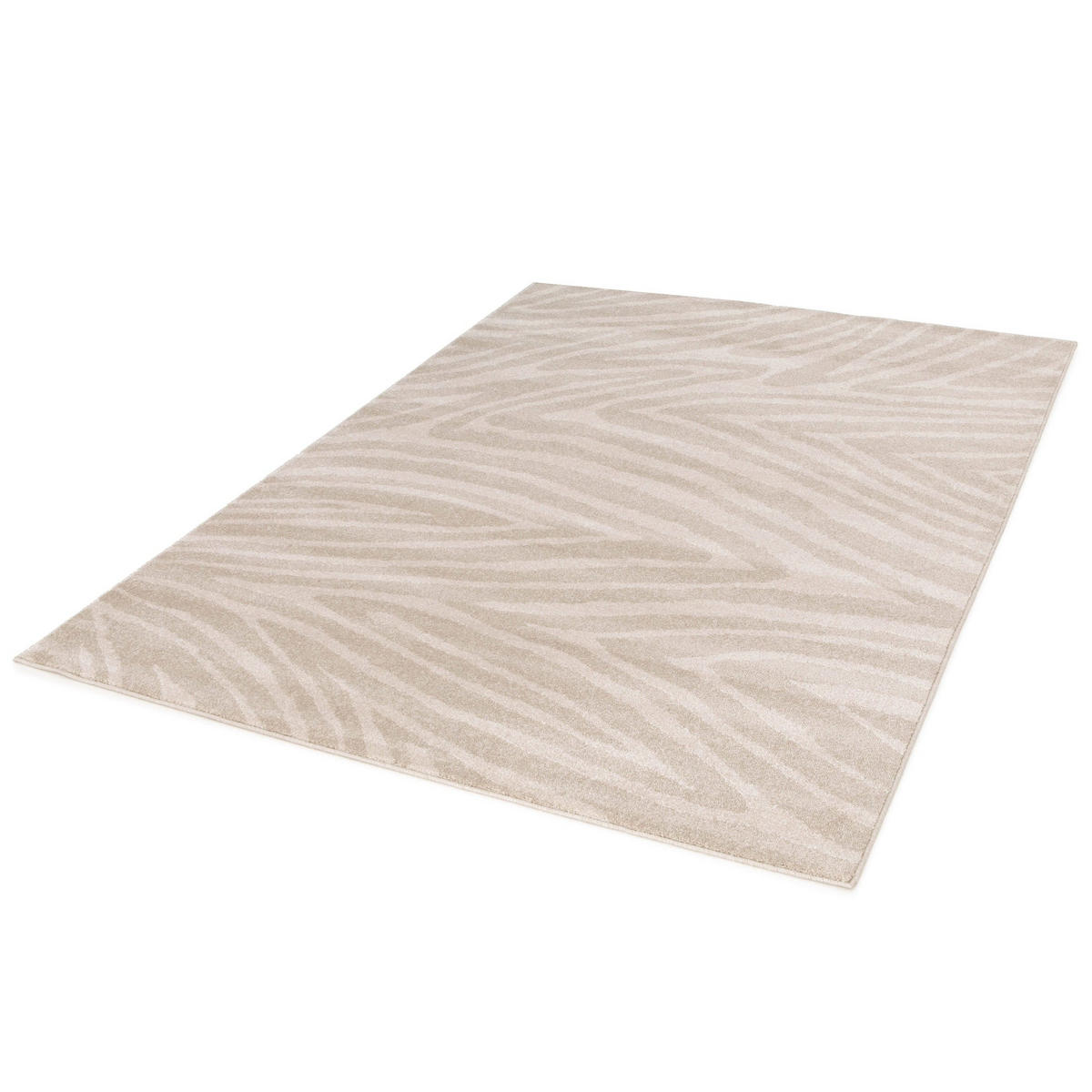 TEPPICH, Superweicher im Zebra-Look beige - Beige, Textil (120/170cm) - AFK Living