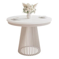 AUSZIEHTISCH AUREA 100-180/75 cm, Kaschmir / Weiß - Kaschmir/Weiß, Holzwerkstoff/Metall (100/100/75cm) - Idohome