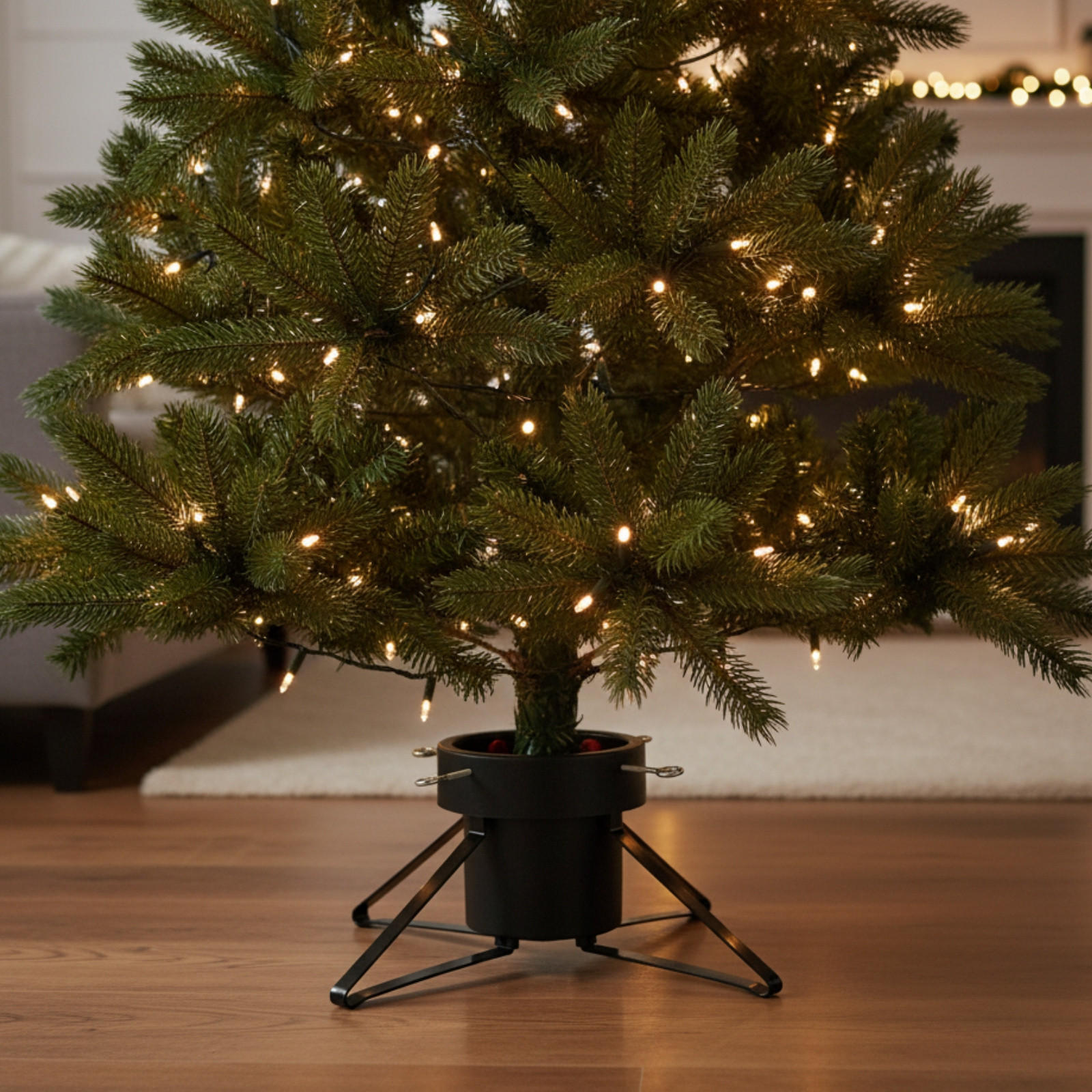 CHRISTBAUMSTÄNDER Metall 2,8 L - Schwarz, Metall (57/23cm) - Home Styling Collection