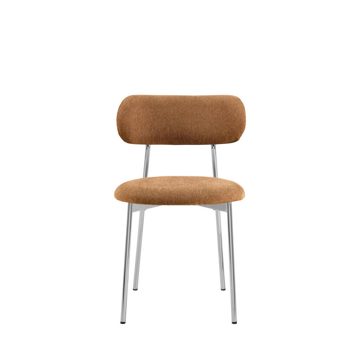 DESIGN-STUHL - Terrakotta - 2er-Set - Terracotta, Textil (52/78/48cm) - Drawer