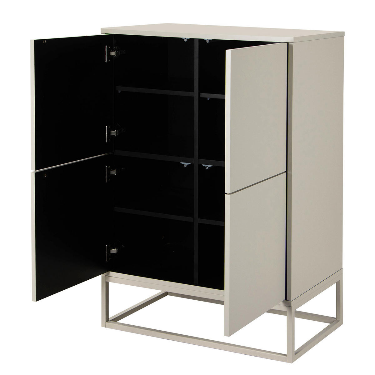 HIGHBOARD - Kaschmir, Holzwerkstoff/Metall (80/110/40cm) - home24