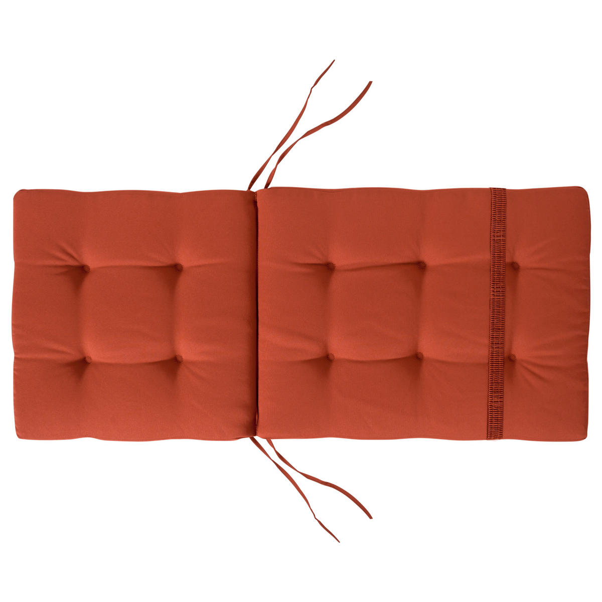 SITZAUFLAGEN 8er-Set Rot 42/95 cm Maui Premium - Rot, Textil (95/5/42cm) - Beliani