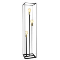 STEHLEUCHTE Groningen - Schwarz, Metall (30/30/140cm) - lux.pro